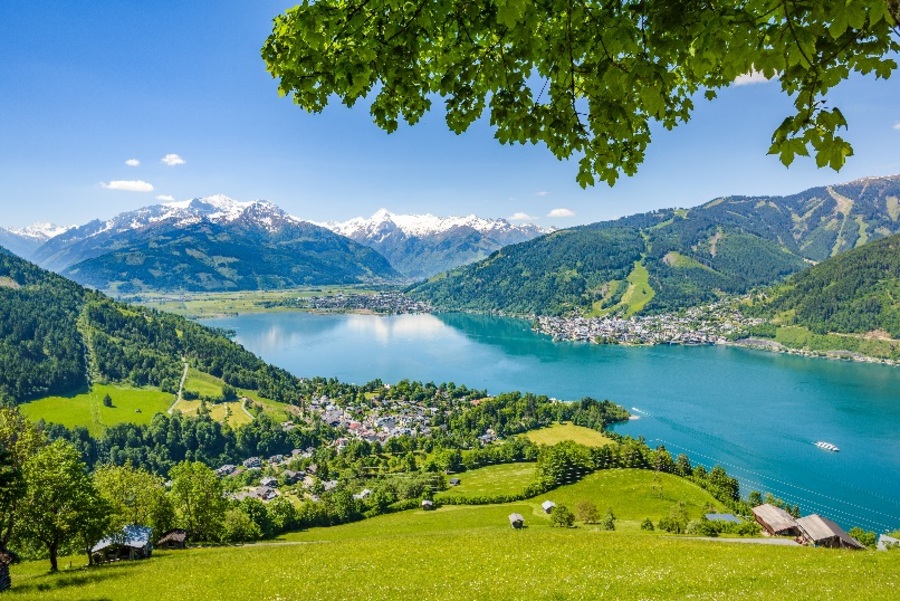 Idyllic Alpine landscape, Zell am See, Pinzgau