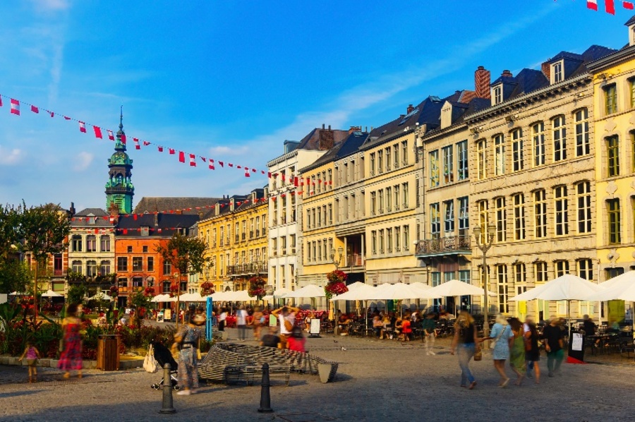 Photo de la Grand-Place de Mons.