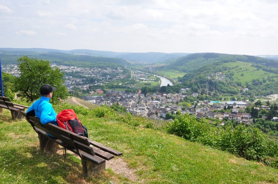 View from Warsberg towards Saarburg