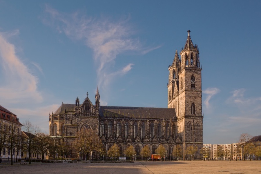 Magdeburg Cathedral at dawn