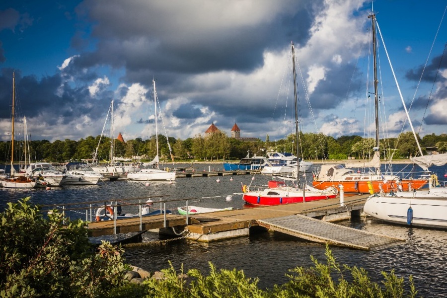 View of Kuressaare from the Baltic Sea