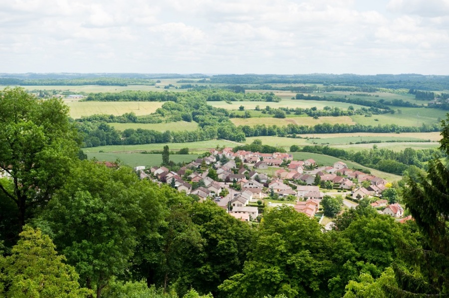  Photo aérienne d’un village en Haute-Marne