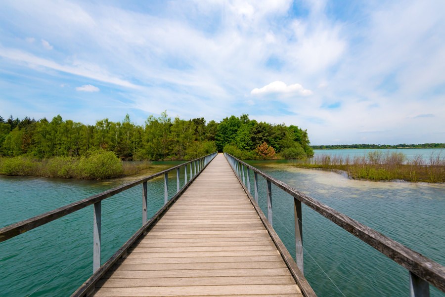 View across the Maas to De Keverberg Castle
