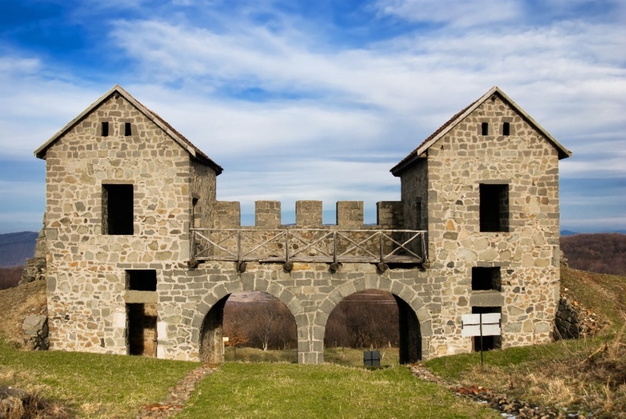 Roman ruins at Porolissum, Romania